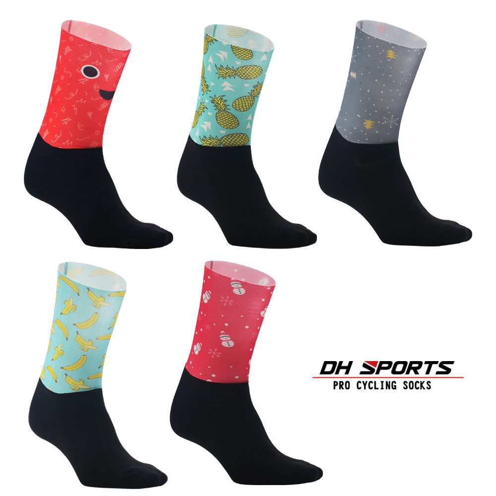 Professionelle Sport Pro Radfahren Socken Bequeme Straße Fahrrad Socken Männer Frauen Lustige Persönlichkeit Anti Slip Sport Socken