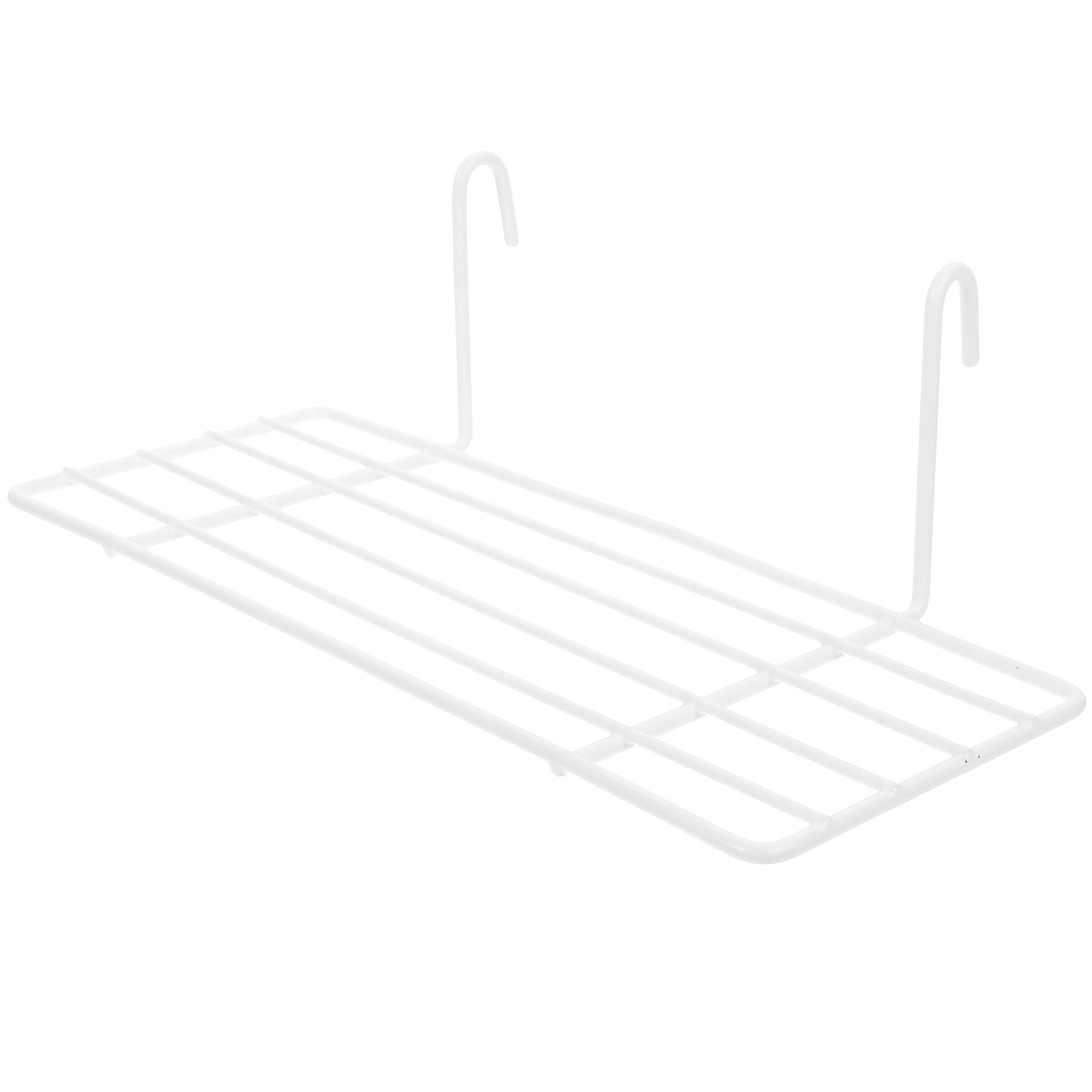 Panneau de grille pour panier de rangement en fil métallique, étagère droite T1, espace de rangement supplémentaire, de document blanc, 25x10cm