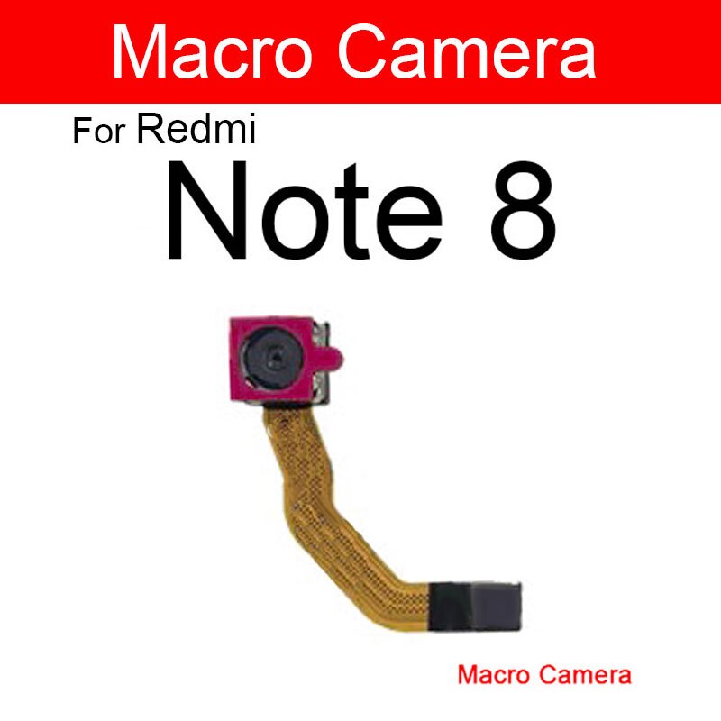 Hoofd Back Camera Voor Xiaomi Redmi Note 8 Note8 Achteruitrijcamera Flex Kabel Facing Camera Model 100% Goed Getest Vervanging: Macro