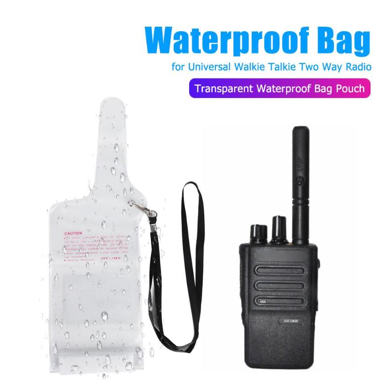 Transparente Wasserdichte Tasche Pouch für walkie-talkie schild für Universal Walkie Talkie Two Way Radio für Baofeng