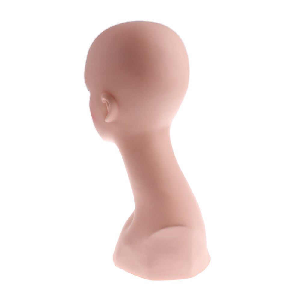 15'' Free Standing Stable Female Plastic Mannequin Manikin Head Model Wigs Hair Glasses Necklace Scalf Headset Display