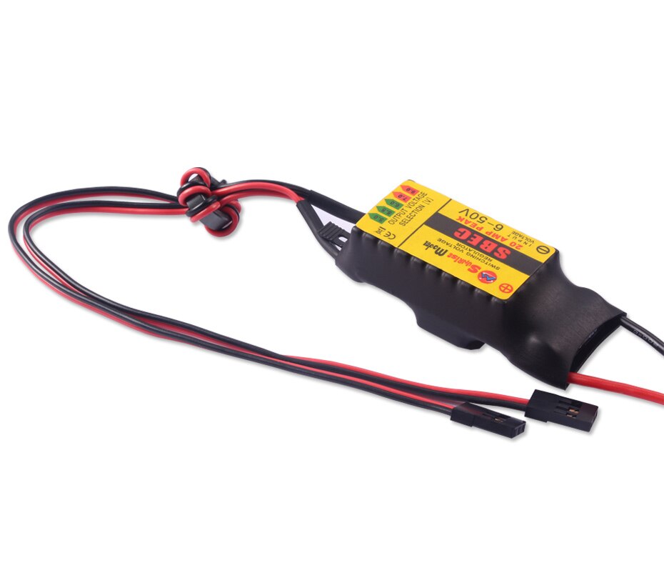 SunriseModel-regulador de voltaje de conmutación para avión, helicóptero teledirigido, 45x26x8mm, SBEC 20A, 5V, 5,5 V, 6V, 7V, 9V