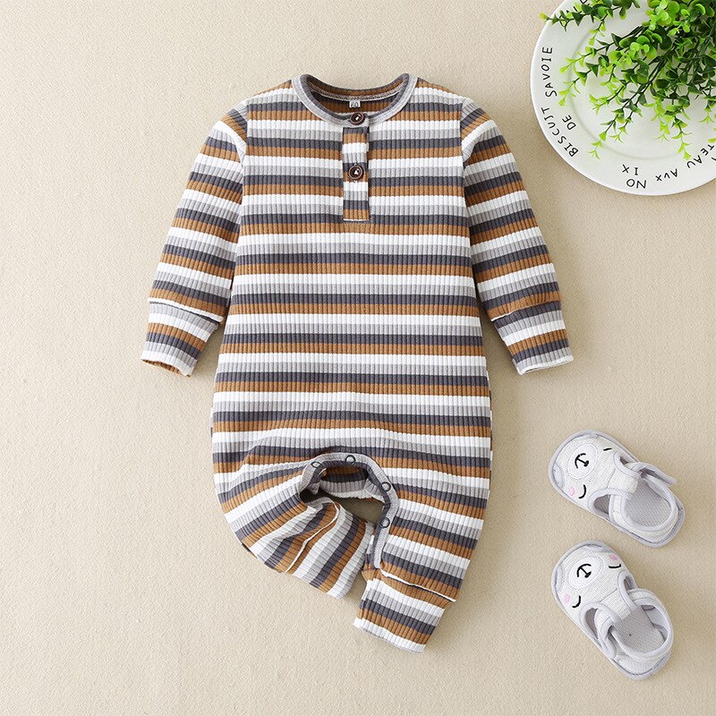 Carter peuter baby jumpsuit babystrepen ga naar buiten voor ontspanning en klimkleding born baby jongen meisje kleding