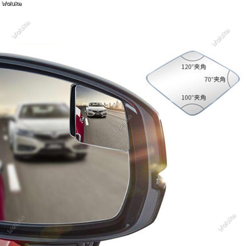 Auto achteruitkijkspiegel omkeren kleine ronde spiegel groothoeklens waaiervormige verstelbare reflecterende extra spiegel CD50 Q04: B