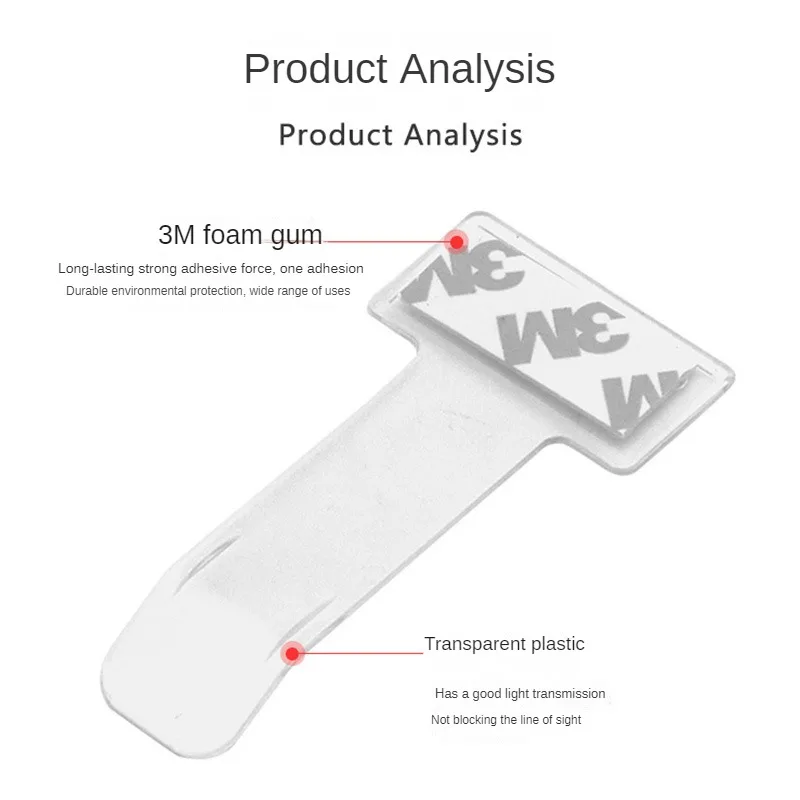 1pc Transparent Car Vehicle Parking Ticket Receipt Permit Card Holder Clip Sticker Windscreen Plastic Universal Car Accessories