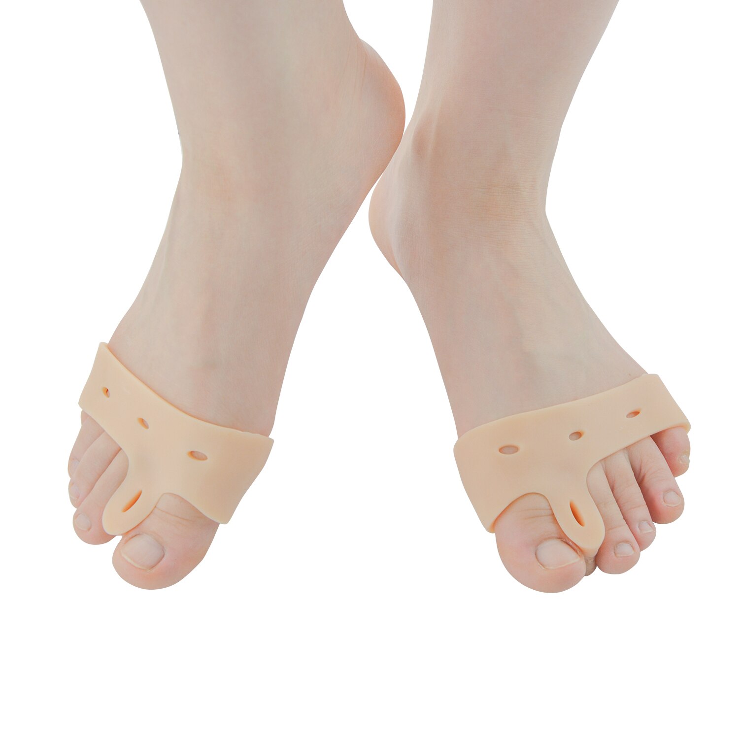 2Pcs Siliconen Gel voet vingers Separator duim valgus beschermer Bunion regelaar Hallux Valgus Guard massage Z27901