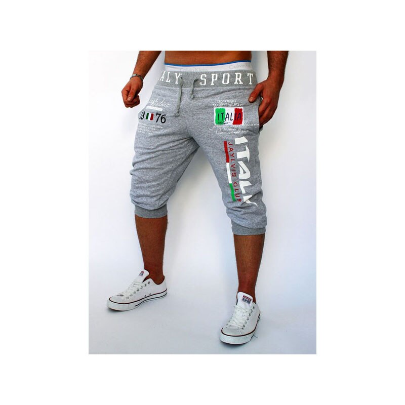 Mäns casual shorts italiensk flagga tryck stor storlek