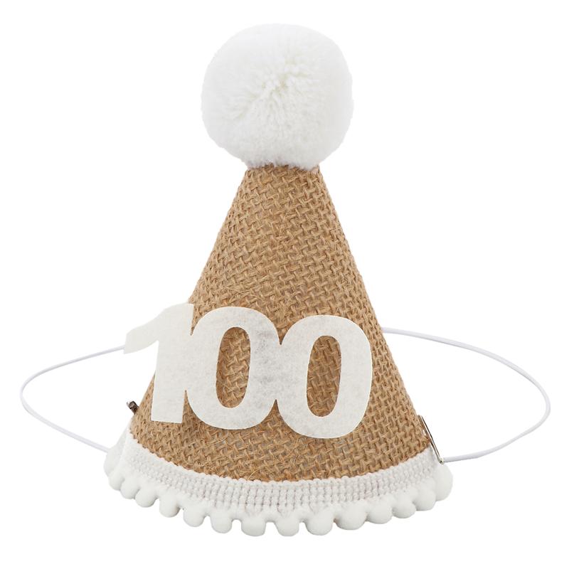 Baby Kids Infant Newborn Toddler 1st Birthday Party Hat Birthday Caps Headdress Party Favor Birthday Party Decoration: As Shown 02