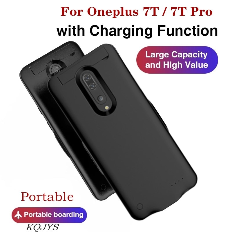 KQJYS-fundas de cargador de batería portátil de 6800mAh para Oneplus 7T Pro, funda de Banco de carga de energía para Oneplus 7T