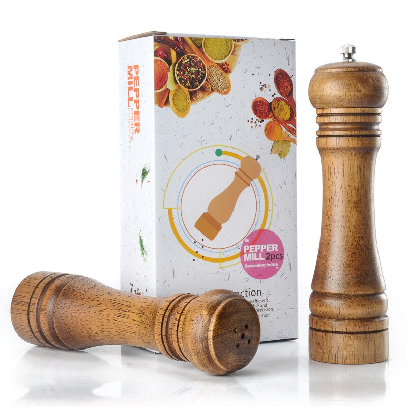 Olympia CE246 Licht Hout Zout En Peper Molen Grinder Set Keuken Spice Shaker