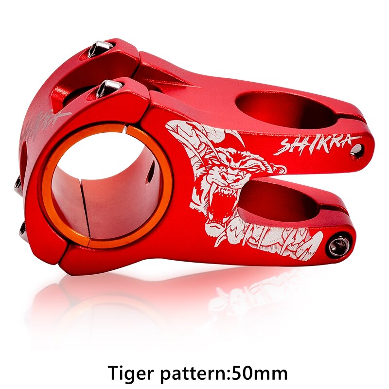 Mtb 35/50Mm Stuurpen Cnc 35Mm 31.8Mm Stuur Ultralight Holle Aluminium Legering Fiets Stuurpen 28.6Mm Stuurbuis Mountainbike: Red 50mm