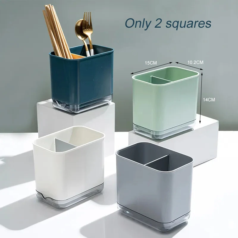 Keuken Lepel Eetstokje Opslag Schotel Drogen Afvoer Mand Rack Box Afdruiprek Bestek Houder Plank Organisator Woonaccessoires