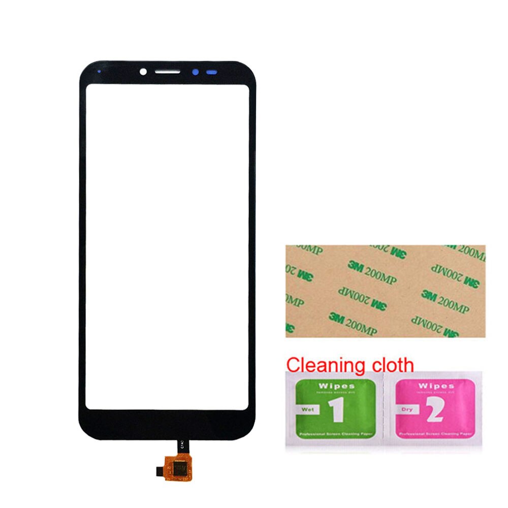 Para alcatel 1s 2019 painel da tela de toque para alcatel 1s 2019 5024 ot5024 5024d digitador da tela toque sensor painel vidro frontal: Black