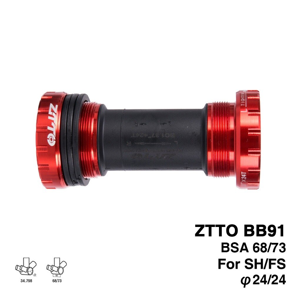 BB91 Lager Tretlager Schraube Typ 68/73 Mm Fahrrad Achse MTB Rennrad Tretlager Wasserdicht CNC Legierung BB