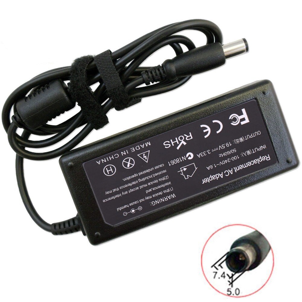 19.5V 3.33A 65W Laptop Ac Power Supply Adapter Oplader Voor Hp Elitebook 2570 2540 P 2560 P 2570 P 2760 P 2740 P Laptop 7.4 Mm * 5.0 Mm
