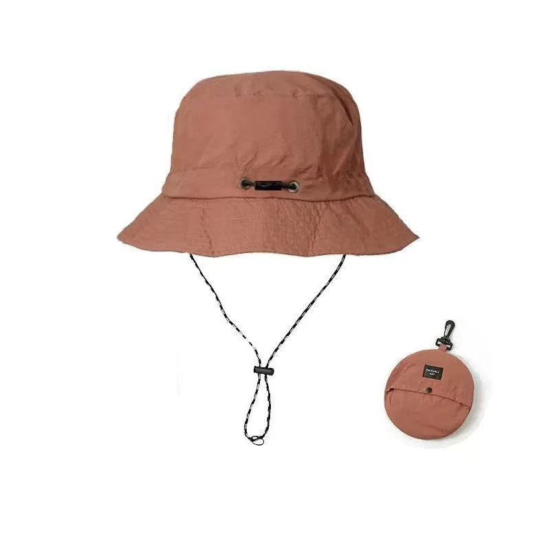 Chapeau seau d'extérieur, casquette tout-en-un pliable et à séchage rapide pour la pêche, la randonnée, le sport, de voyage compacte 4 saisons avec cordon de serrage: Lavande