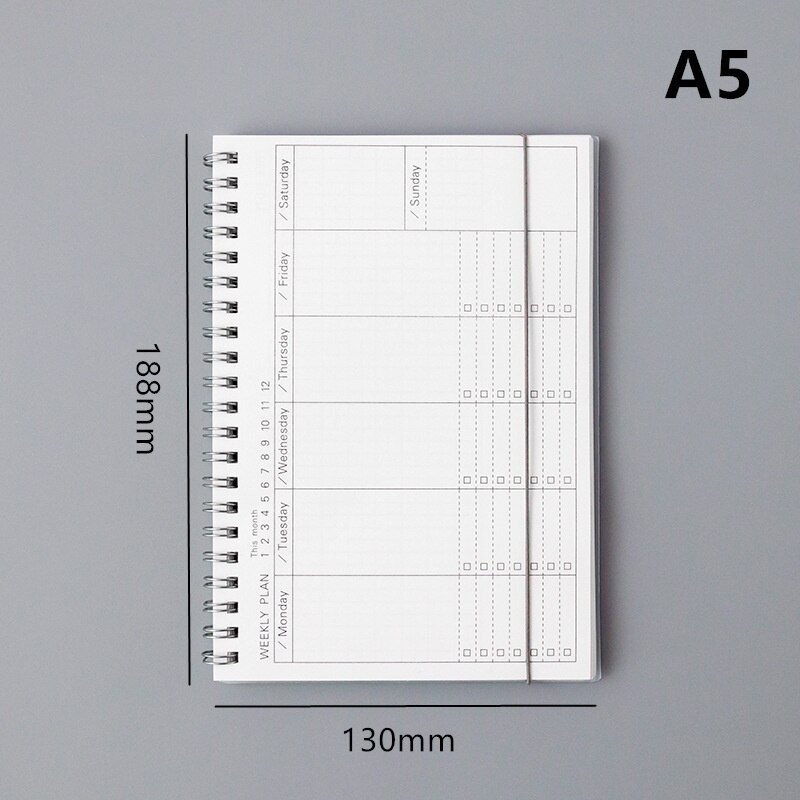 Kawaii Agenda Planner Notebook 365 Daily Weekly Monthly Schedule Organizer Journal Note Books School Office Stationery: A5 Weekly plan