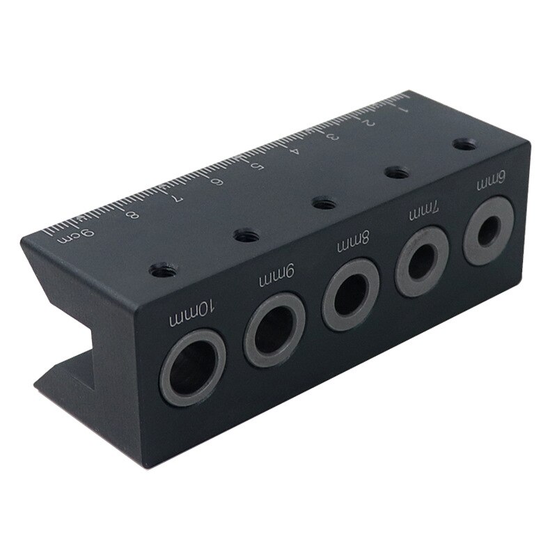 Wood Doweling Jig Straight Angle Guide Pocket Hole Jig Kit Aluminum Alloy Hole Drill Guide Locator Carpentry Woodworking Tools