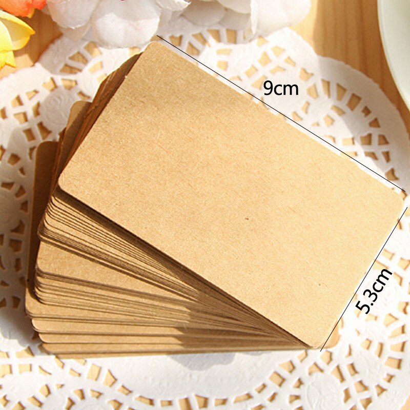 100 stücke Jahrgang leer Kraft Papier Tisch Nummer Name Karte Ort Karten Hochzeit Hochzeit Geburtstag Party Dekoration Einladungen