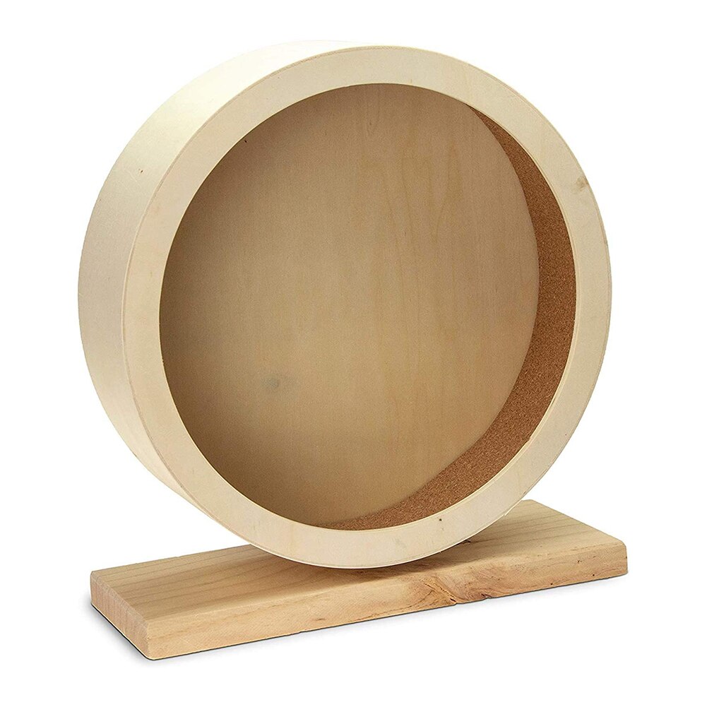 Wooden Silent Roller Hamster Running Exercise Wheel Mouse Hedgehog Sports Wheel Pet Toy Hamster Mice and African Hedgehog: L