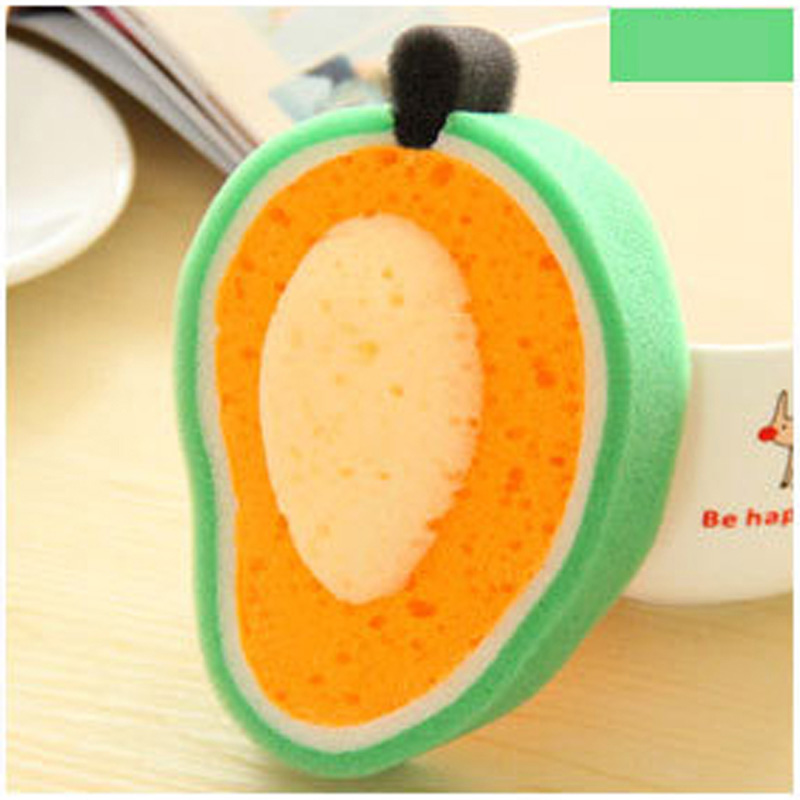 Cepillo para lavar platos de cocina, limpieza de frutas creativas, ducha de bebé, esponja de baño suave, cepillos de toalla de baño de dibujos animados para niños: 4