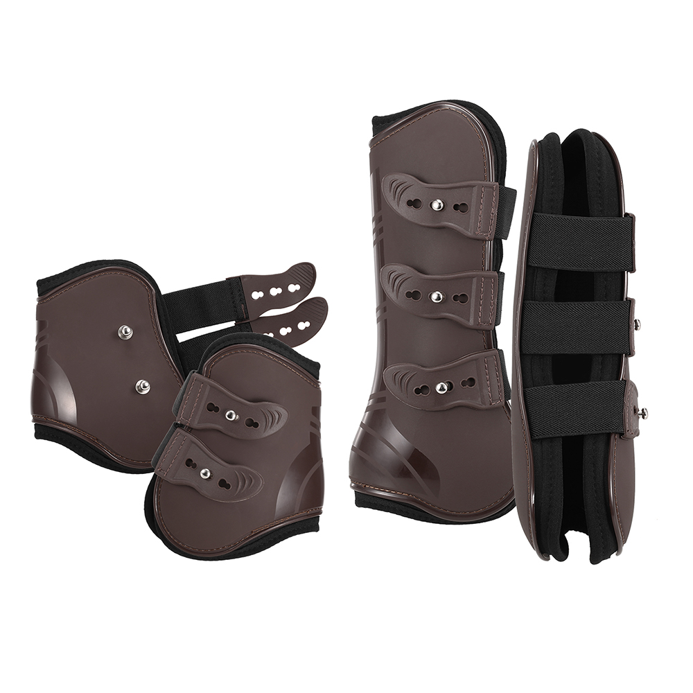 2 PCS Adjustable Horse Leg Boots Equine Hind Leg Guard Equestrian Tendon Protection Neoprene Horse Hock Brace