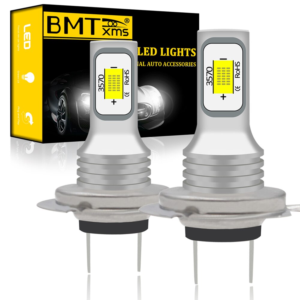 BMTxms H7 LED Lights Super Bright 100W/Pair Motorcycle Headlight For BMW S1000R S1000RR S1000XR S 1000R 1000RR 1000XR