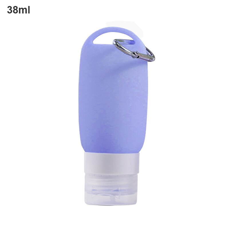 Porte-clés bouteille vide Portable de voyage en plastique et Silicone 38/60ML, Lotion liquide, conteneur violet rechargeable: 07