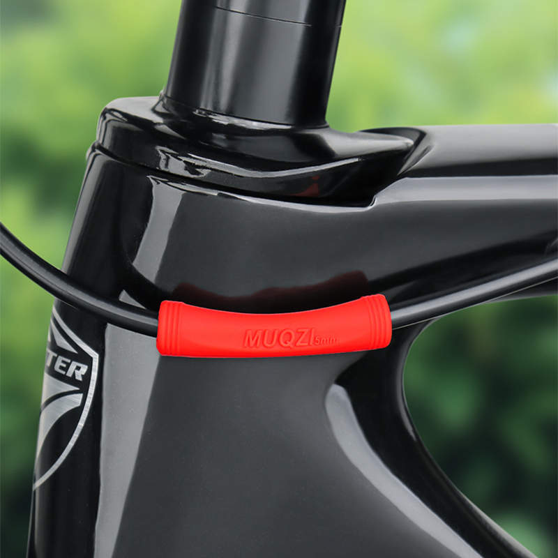 MUQZI 4/8 Uds MTB funda protectora de cambio de freno marco de bicicleta de carretera Cable carcasa línea cubierta protectora de goma accesorios de bicicleta
