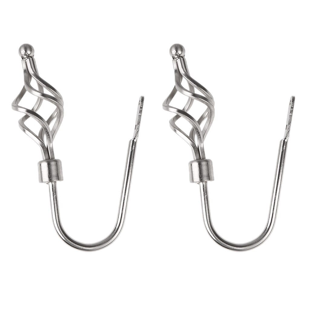 2 Piece Metal Curtain Hooks Window Drapery Tieback Holdback er