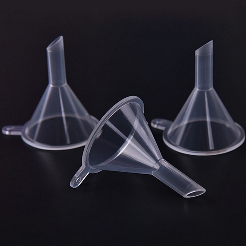 10Pcs Mini Transparante Plastic Trechter Hopper Keuken Koken Accessoires Gadgets Parfum Emulsie Verpakking Hulpgereedschap: Default Title