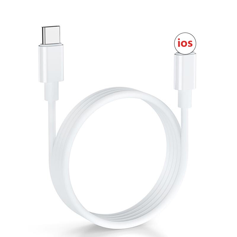 Ricarica rapida 20W USB-C tipo-c adattatore per caricabatterie cavo 100-240V spina a muro ue usa per iPhone 12 mini 12Pro 12 11 Xs Pro Max se ipad: Only 1M Cable
