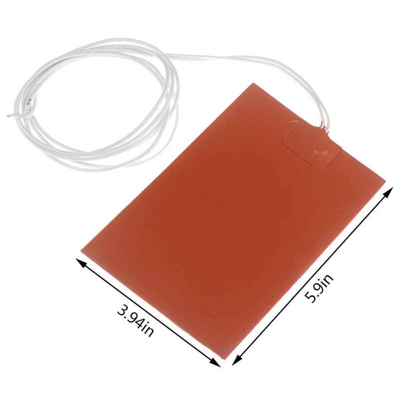 300W 220V Silicone Heating Pad Square Rubber Heat Mat Heated Bed Plate Flexible Universal Engine Oil Tank Silicone Heater Pad