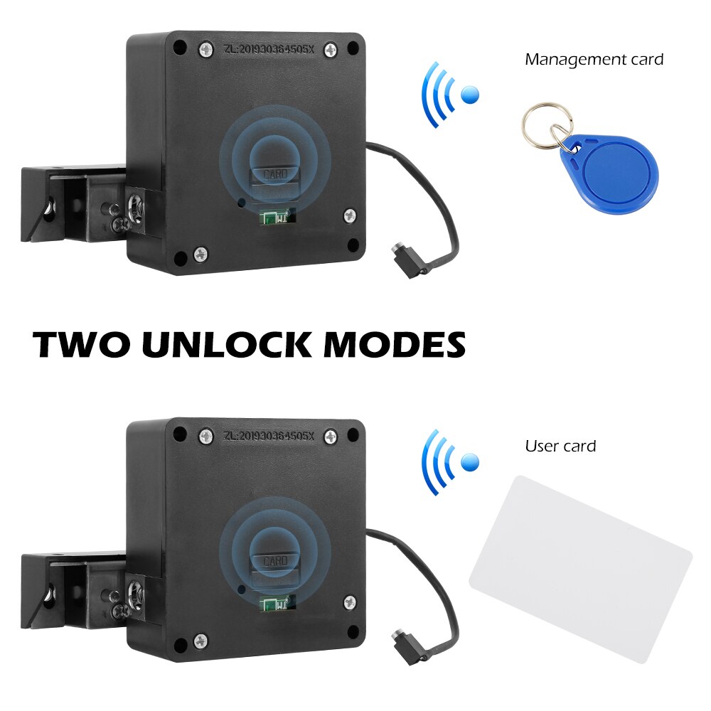 Smart Cabinet Lock 13.56MHZ IC Electronic Lock RFID Furniture Keyless Lock For Drawer Cabinet with External Power Suppy
