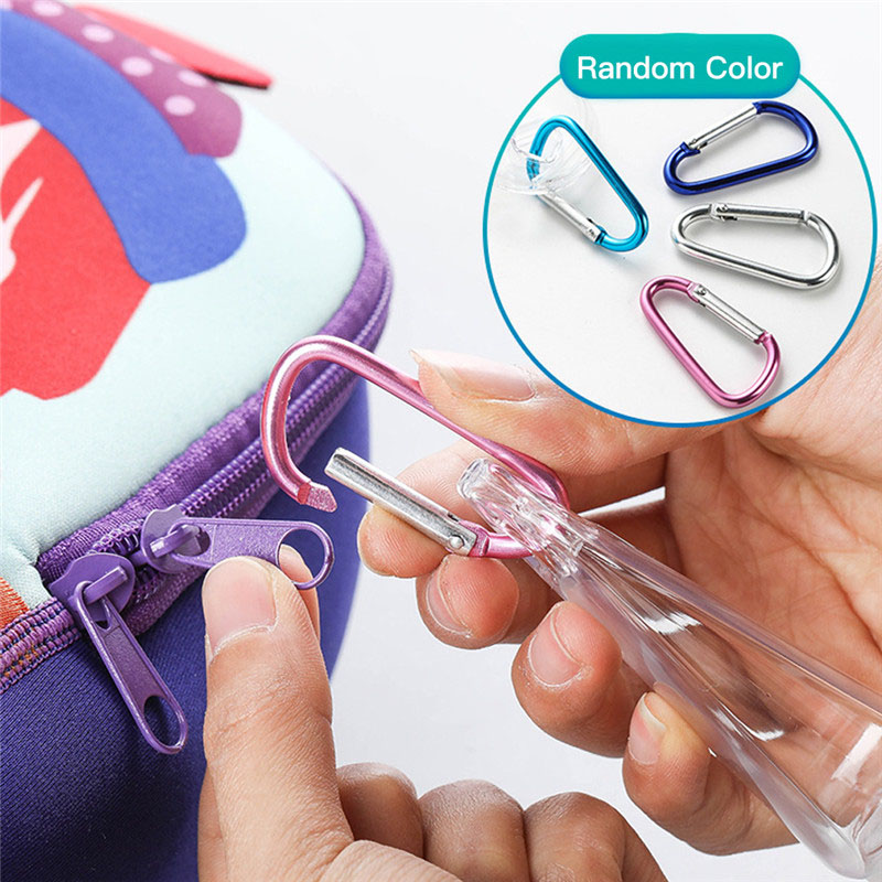Bouteille vide de voyage désinfectant pour les mains, 30ml 50ml, support de taille, crochet, porte-clés, capuchon rabattable, bouteilles vides portables réutilisables, 5 pièces