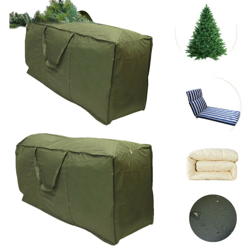 Super stor kraftig polyester juletræ opbevaringspose grøn 3 størrelser / by