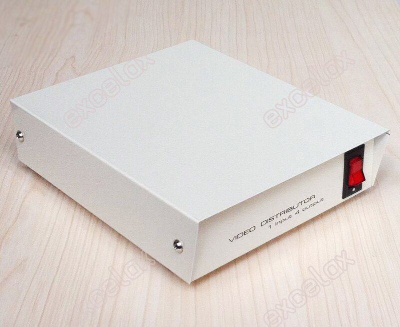 Ac110v ac220v 1 in 4 ud ahd bnc-stik ahd videodistributør 1-4ch videosplitter til analog hd cctv sikkerhedskamerasystem