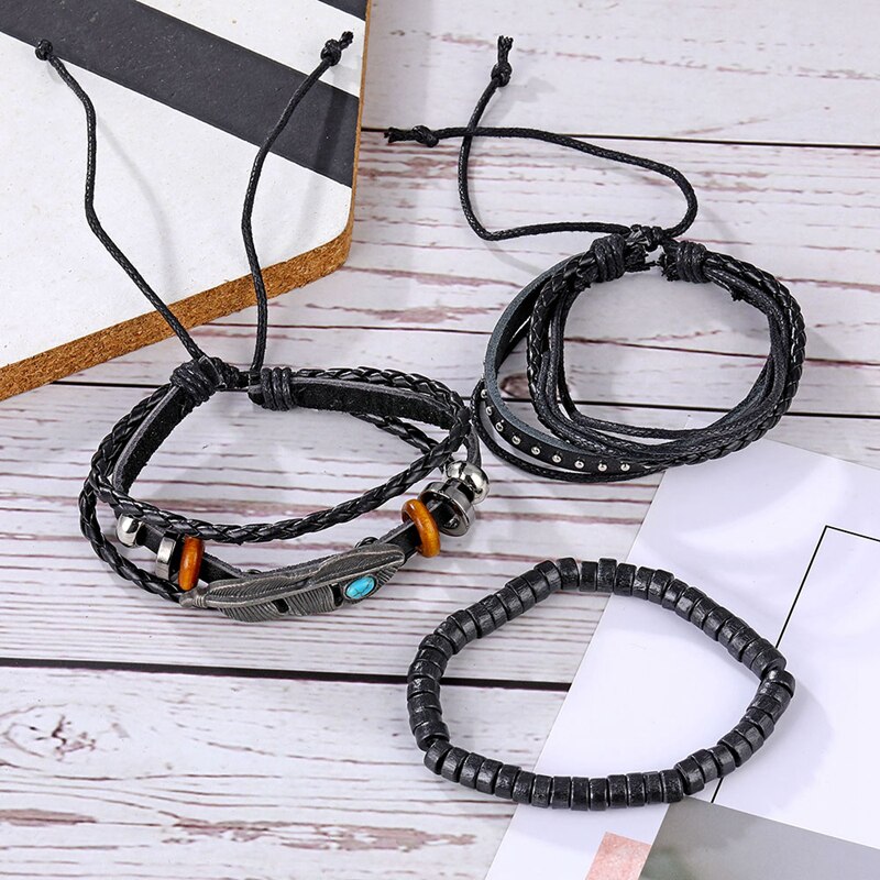 17IF bracelet homme men bracelet bracelet cuir homme bijou homme lot bracelet bracelet tissu bracelet corde bracelet
