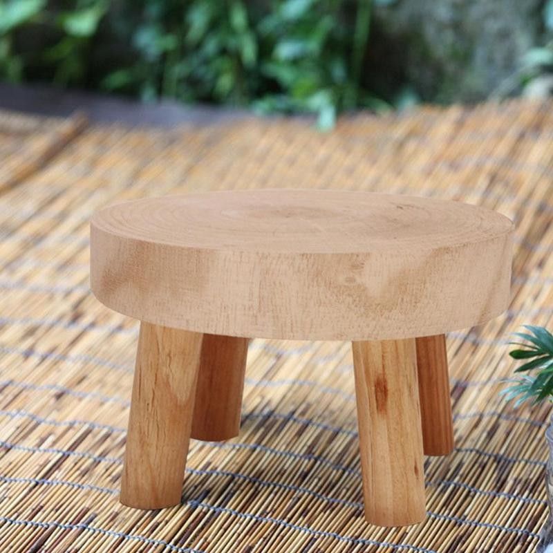 Banc en bois pour plantes à fleurs, support de Pot de fleurs, étagère d&#39;affichage succulente de jardin intérieur et extérieur, support de Base, tabouret en bois