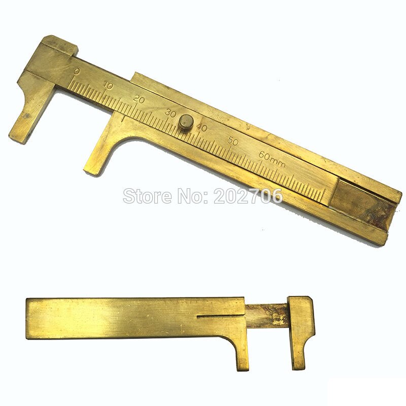 copper caliper Brass Caliper 80MM Slide Caliper Rule Vernier Calipers jewelry making tool