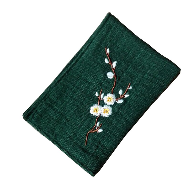 Toallas de té de alta gama chinas mantel absorbente manteles de mesa de té levante las toallas de la olla para té engrosamiento Mesa bandeja de té Acc: green