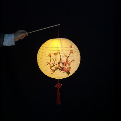 Chinese Year Lantern Festival Mid-Autumn Festival Portable Paper Lantern Chinese Style Antique Hanfu Photo Portable Lantern: 2