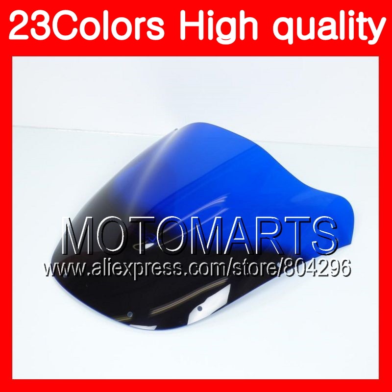 23Colors Windscreen For KAWASAKI NINJA ZX9R 94 95 96 97 ZX-9R 9 R ZX 9R 1994 1995 1996 1997 Chrome Black Clear Smoke Windshield