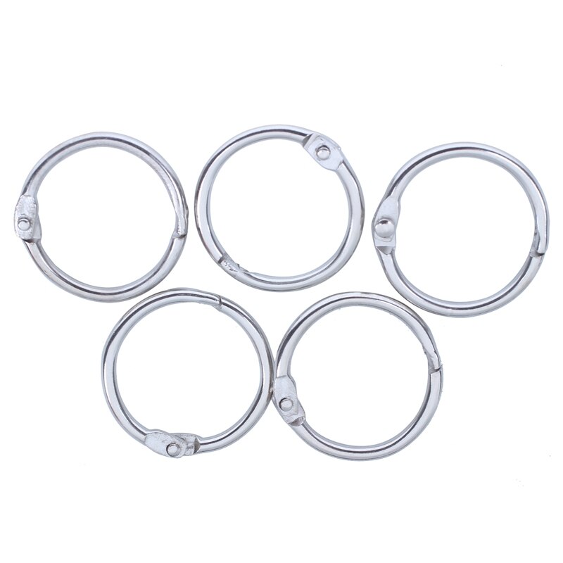 10 anillas con bisagra de Metal para manualidades para álbum de recortes tarjeta para álbum de fotos 50X43mm
