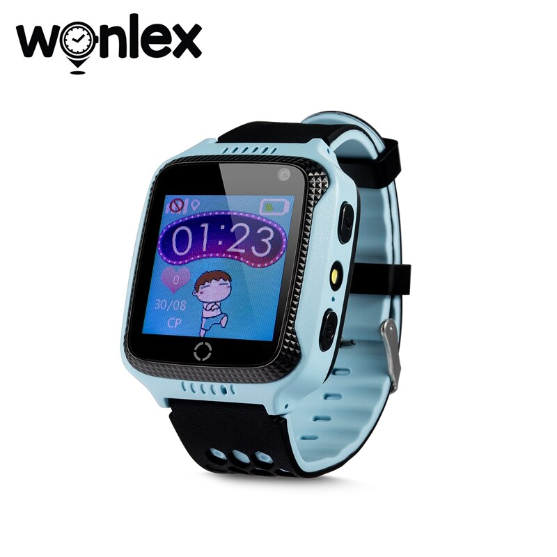 Wonlex Smart-Watch con GPS per localizzatore di posizione per bambini monitoraggio della posizione dei bambini orologio della fotocamera GW500S posizione anti-smarrimento del bambino: Blue