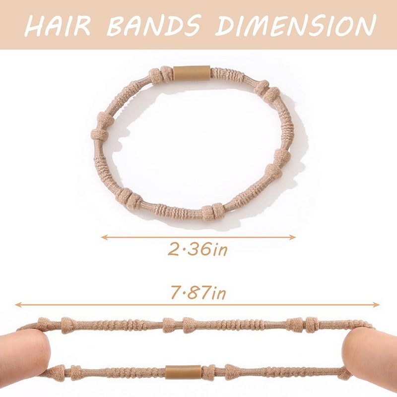 Bandas de goma bohemias para el pelo para mujer, elasticas gomas para hacer pulseras Bohemia gomillas del pelo para niñas gomitas pelo niña gomas de pelo negras coleteros para el pelo mujer accesorios para la cabeza