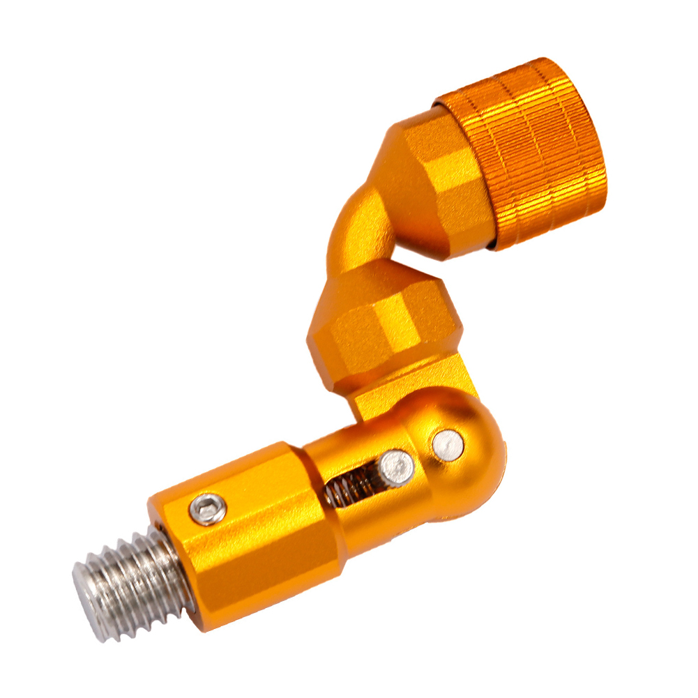 12mm Thread Landing Net Connector Fishing Gear Aluminum Alloy 12mm 1 2 Inch Folding Joint Compact Size Efficient: Red