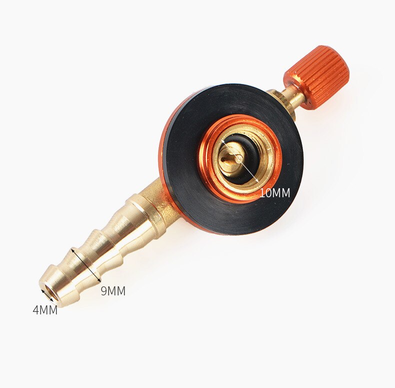 Stainless Steel Outdoor Camping Gas Stove Safe Switching Charging Inflatable Valve Adapter for Flat Tank Liquefied Gas Cylinder