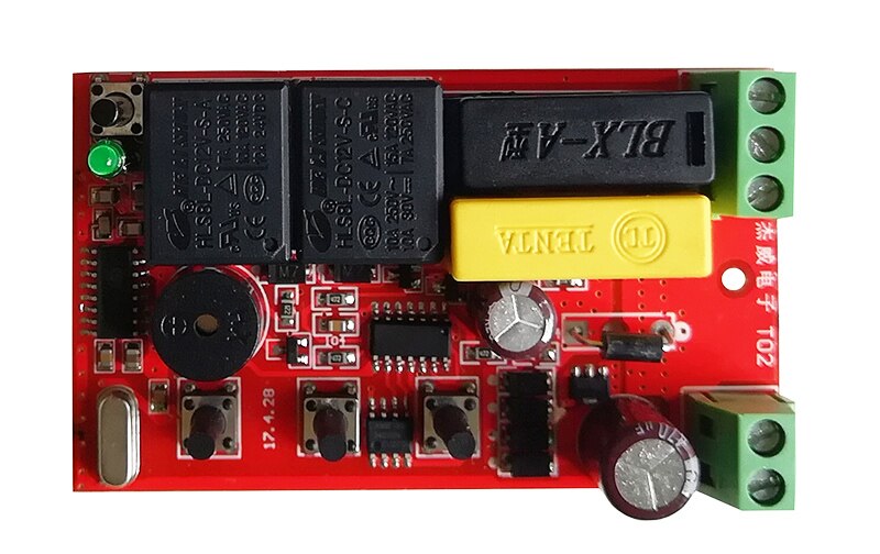 Ac 220 v motor trådløs fjernbetjening switch up down stop rørformet motor controller motor fremadvendt tx rx låst