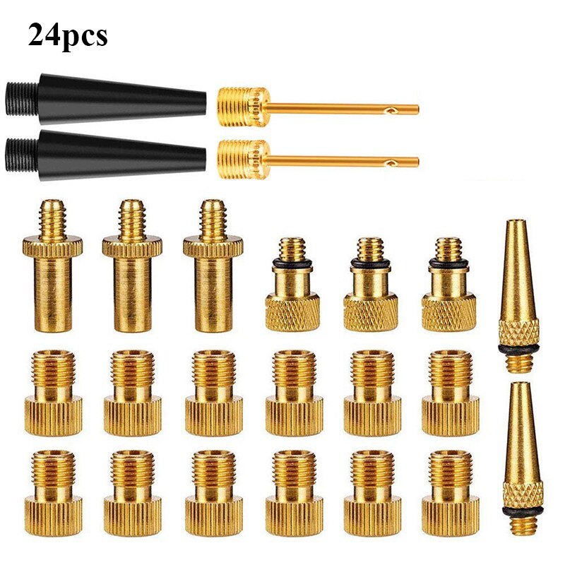 1set Bike Bicycle Presta To Schrader Valve Adapters Presta Valve Extension Pump Tools for Mountain Road Bike Valve Adaptor